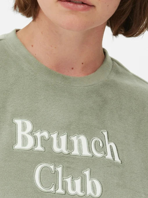Long Sleeve Slogan Pajamas