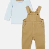 Long Sleeve T-Shirt And Dungarees Set