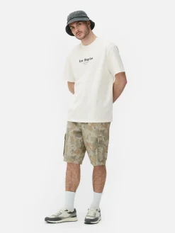 Los Angeles Statue Print T-Shirt