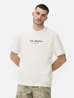 Los Angeles Statue Print T-Shirt