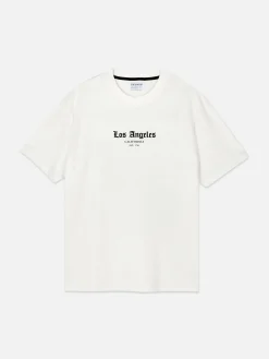 Los Angeles Statue Print T-Shirt