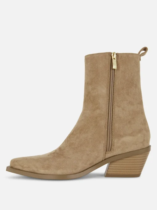 Low Heel Western Ankle Boots