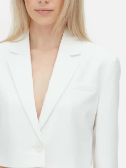 Luna Single-Breasted Cropped Blazer