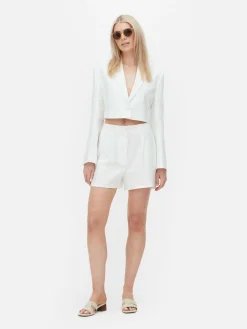 Luna Single-Breasted Cropped Blazer