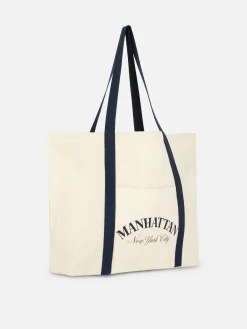 Manhattan Oversized Canvas Tote