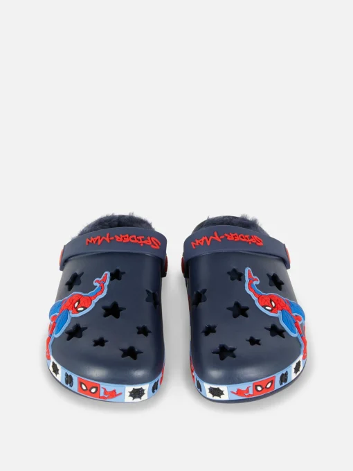 MARVEL Spider-Man Faux Fur Clogs