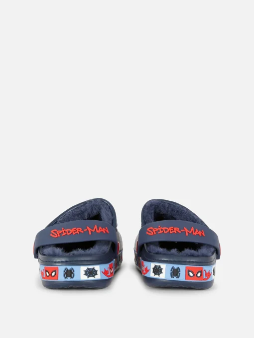 MARVEL Spider-Man Faux Fur Clogs