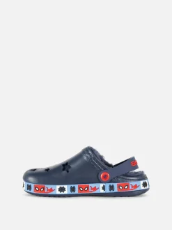 MARVEL Spider-Man Faux Fur Clogs