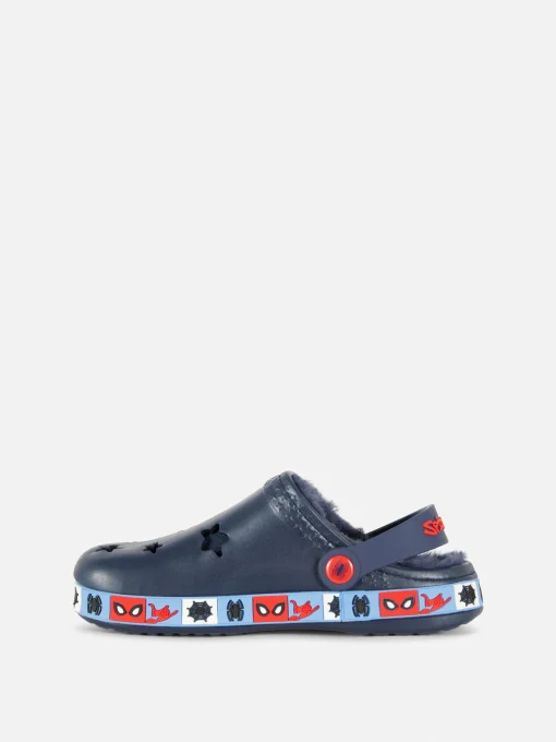 MARVEL Spider-Man Faux Fur Clogs