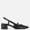 Mary Jane Slingback Block Heels
