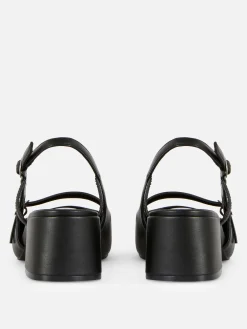 Mary Jane Slingback Block Heels