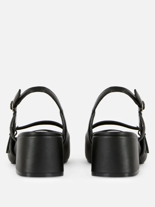 Mary Jane Slingback Block Heels