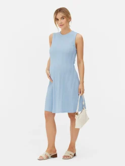 Maternity Sleeveless Mini Dress