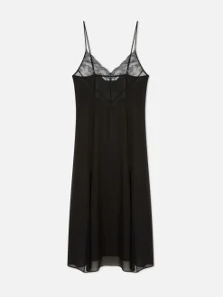Mesh And Lace Chemise Nightdress