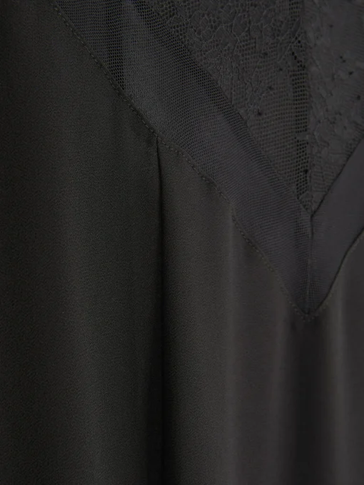 Mesh And Lace Chemise Nightdress