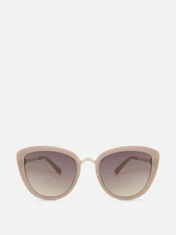Metal Trim Cat Eye Sunglasses