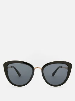 Metal Trim Cat Eye Sunglasses