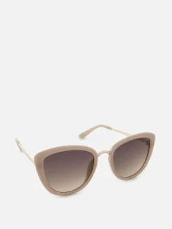 Metal Trim Cat Eye Sunglasses