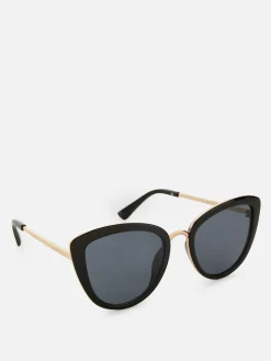 Metal Trim Cat Eye Sunglasses