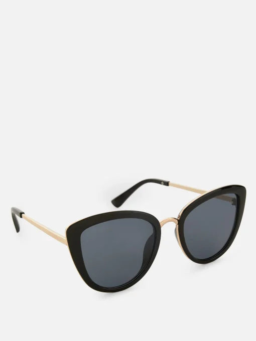 Metal Trim Cat Eye Sunglasses