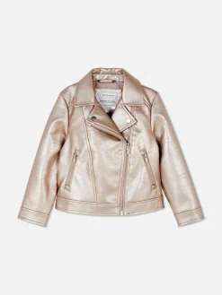 Metallic Biker Jacket