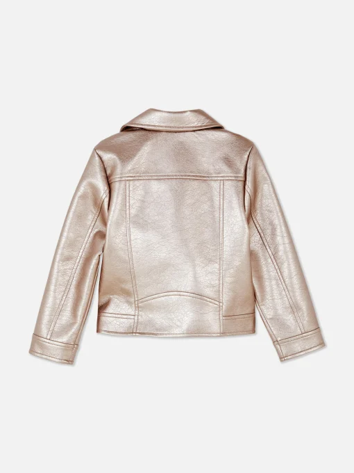 Metallic Biker Jacket