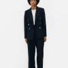 Metallic Button Double Breasted Blazer