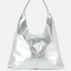 Metallic Faux Leather Shopper
