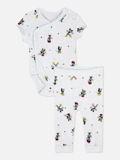 Mickey And Minnie Mouse Bodysuit And Leggings Set
