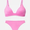 Microfiber Triangle Bra And Thong Set