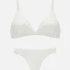 Microfiber Triangle Bra And Thong Set