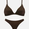 Microfiber Triangle Bra And Thong Set