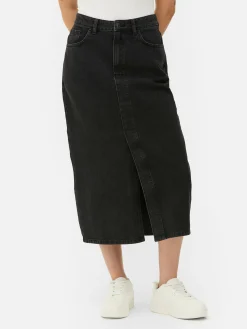 Midi Denim Skirt