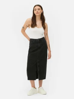 Midi Denim Skirt