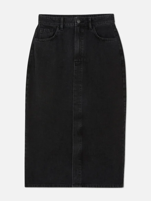 Midi Denim Skirt