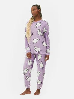 Miffy Long Sleeve Fleece Pajamas