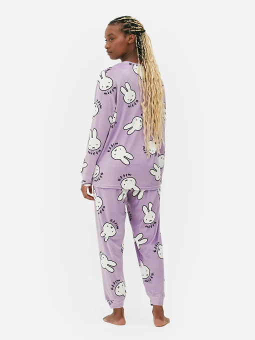Miffy Long Sleeve Fleece Pajamas