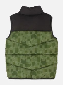 Minecraft Zip-Up Puffer Vest