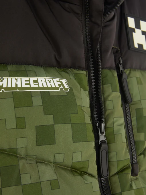 Minecraft Zip-Up Puffer Vest