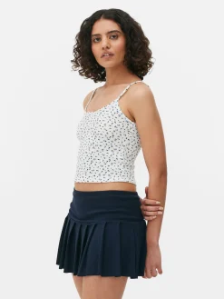 Mini Floral Ribbed Cami