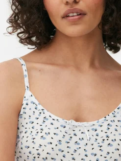Mini Floral Ribbed Cami