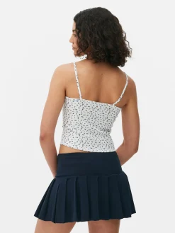 Mini Floral Ribbed Cami