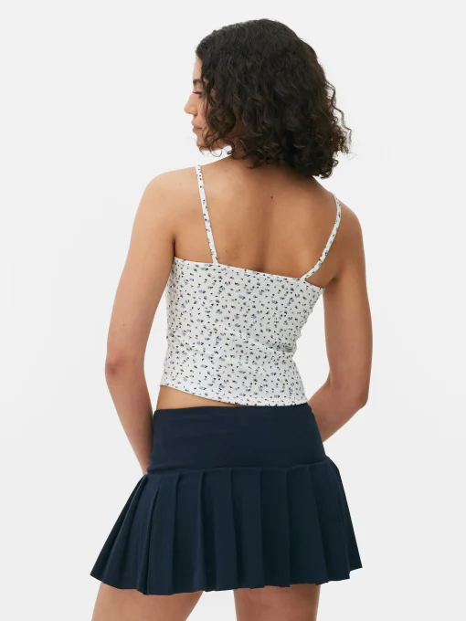 Mini Floral Ribbed Cami