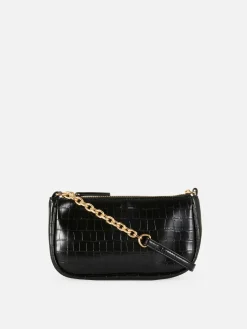 Mini Mock Croc Crossbody Bag