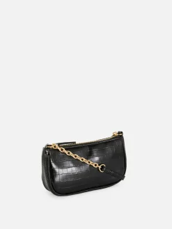 Mini Mock Croc Crossbody Bag
