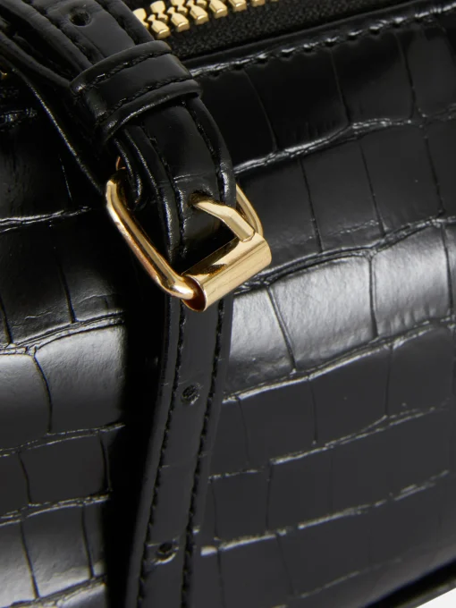 Mini Mock Croc Crossbody Bag