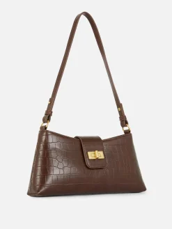 Mock Croc Shoulder Bag