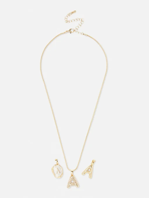 Multi-Pendant Initial Necklace