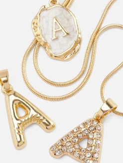 Multi-Pendant Initial Necklace
