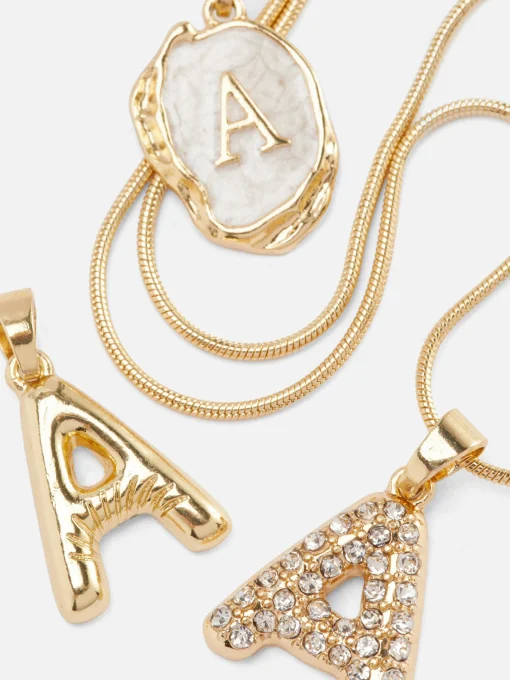 Multi-Pendant Initial Necklace